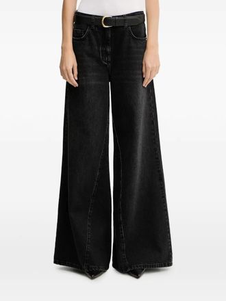 Patrizia Pepe Jeans con cintura - Nero