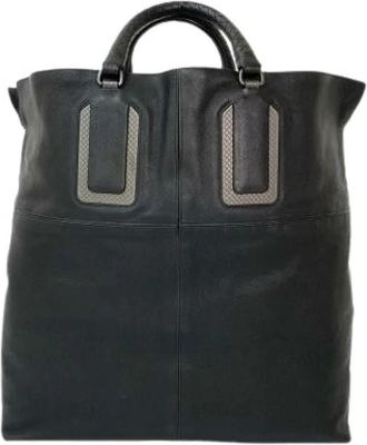 Bottega Veneta Pre-owned Tote Bag - Dames - Vintage Shopper - Zwart - ONE Size - Leer - Vintage
