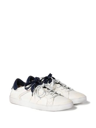 Miu Miu Deco leather sneakers - women - Rubber/Calf Leather/CALFSKIN/Cotton - 37.5 - Neutrals