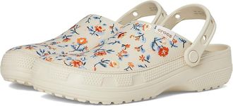 Crocs Classic Crafted Canvas Clogs Clog Shoes Floral Frappe : Mens 9 - Womens 11 Medium