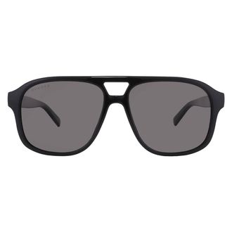 Gucci Polarized Grey Pilot Mens Sunglasses GG1856S 005 57
