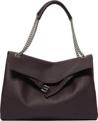 Orciani Tassen, Dames, Bruin, ONE Size, Leer, Venus Soft Midi Schoudertas