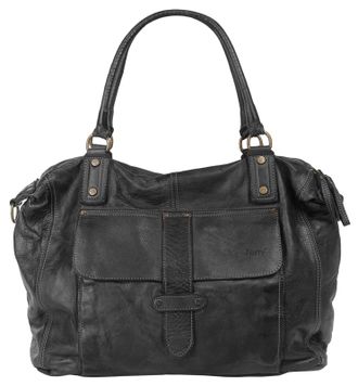 Forty Degrees Shopper FORTY, Damen, Gr. B/H/T: 46cm x 30cm x 18cm onesize, schwarz, Leder, Taschen Shopper, echt Leder, Made in Italy