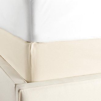Ballard Designs Tailored Boxspring Cover - Full - Twill Off White - Ballard Designs