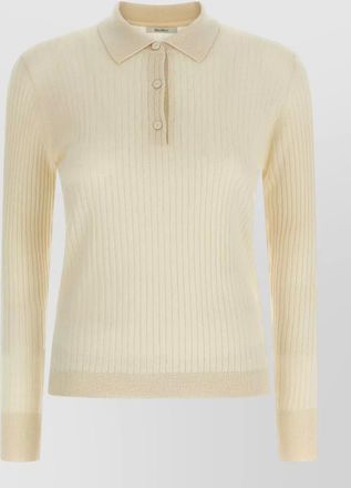 Max Mara cashmere silk polo top