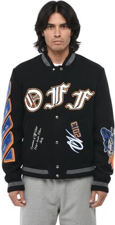 Off-white Black Regular Bomber Jacket