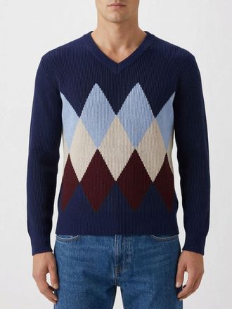 Ballantyne Pullover Ballantyne in cotone con motivo a rombi