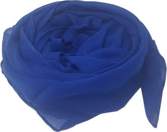 World of Shawls World of Scarfs One Scarf Many Ways to Wear : Plain Hijab Sarong Shawl Wrap Cover- Up Sarong Cape (Royal Blue)
