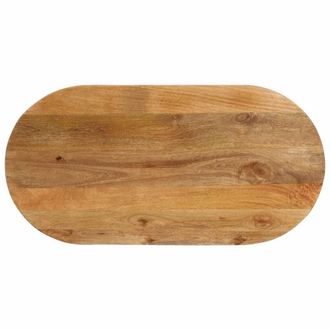 Berkfield Home Table Top 120x50x2.5 cm Oval Solid Wood Mango in Brown