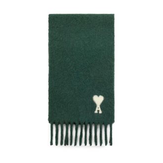 Ami Ami de Coeur Oversize Sjaal - Heren - Accessoires - Groen - Maat: ONE Size Wol