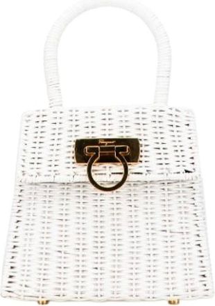 Ferragamo Pre-owned Mini Bags, female, White, Size: ONE SIZE Pre-owned Mini Bag
