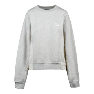 Replay Felpa - Dames - Sweatshirts - Grijs - M - Katoen - Hoodies & sweatvesten