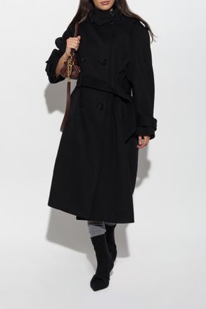 Chlo&eacute; Wool Coat, Womens, Black