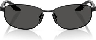 Prada Sunglasses Psb53 S 1 Ab08 Z Red Line Black/Dark Gray Men