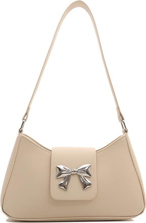 Generic Hobo Handbag PU Leather Cute Purse Y2k Tote Bag Purses Trendy Underarm Bag for Women Work Shopping Travel (White)