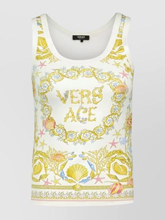 Versace underwater graphic print cotton top