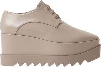 Stella McCartney Beige Leather Elyse Sneakers