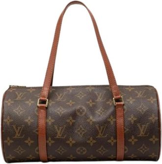 Louis Vuitton Pre-owned Papillon 30 - Dames - Vintage Handtas - Bruin - ONE Size - Leer - Vintage