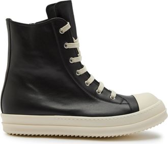 Rick Owens Leather High-top Sneakers - Black - 45 (IT45 / UK11)
