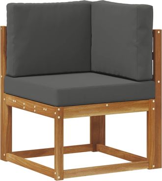 vidaXL Sof&aacute; De Esquina Para Exteriores Madera De Acacia S&oacute;lida Vidaxl