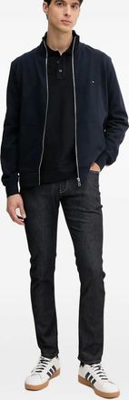 Emporio Armani logo-plaque jeans - men - Elastane/Cotton - 34R - Blue