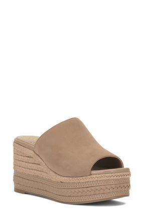 Vince Camuto Lierna Platform Wedge Sandal in Tortilla at Nordstrom, Size 9