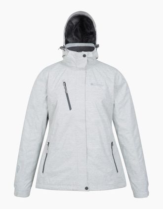 Mountain Warehouse Womens Mountain Warehouse Womens/Ladies Bracken Melange 3 in 1 Jacket - White - Size: 14