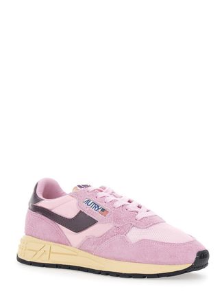 Autry Womens Sneakers Reelwind Ut Pink Leather Trainers