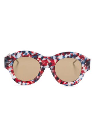 Thom Browne round-frame sunglasses - unisex - Acetate - 49 - Red