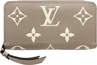 Louis Vuitton Beige Monogram Empreinte Long Wallet (Bi-Fold) (Pre-Owned)