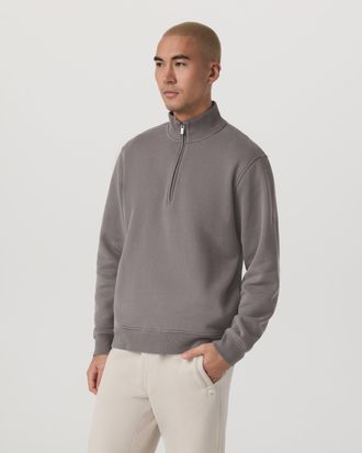 Vuori Clothing Seaside Half Zip Jacket | Cavern Grey | Medium