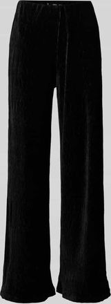 Mango Straight Leg Stoffhose in Crinkle-Optik Modell XMARTE in Black, Größe XS