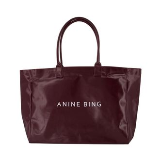 Anine Bing Leo Tote Bag - Bags - Mujer - Rojo - ONE SIZE