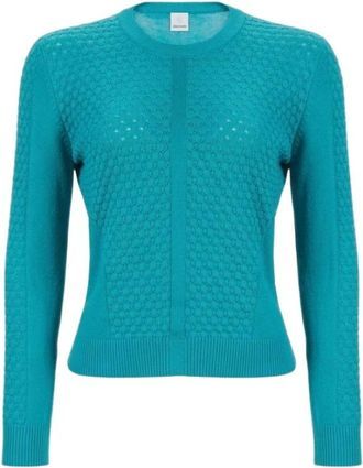 Pinko Stay With Me Sweater - Dames - Ronde hals truien - Blauw - S - Truien & Vesten