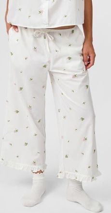 WeWoreWhat Ruffle Pull-On Pants in Ivory at Nordstrom, Size Xx-Small