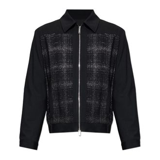 Dsquared2 Wollen Jas met Lurex Draad - Heren - Zomerjassen - Zwart - M - Wol - Jassen