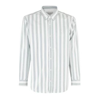 Carhartt Work in Progress Carhartt Wip, Casual Shirts, male, Multicolor, Size: S Striped Dillion Shirt in White/Green