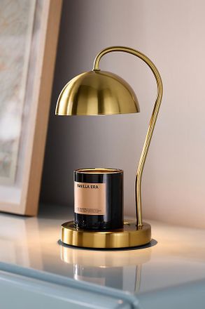 Anthropologie Chrome Candle Warmer Lamp