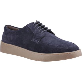 Hush Puppies Rafael Suede Mens Navy Lace-Up Shoes - Size UK 11