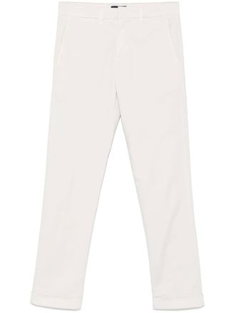 Fay tapered trousers - men - Cotton/Recycled Spandex - 34 - Grey