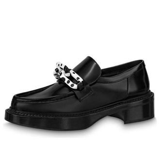 Louis Vuitton (WMNS) LOUIS VUITTON x YK Academy Loafers Black with White 1AB9JW