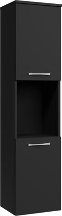 Badplaats Columna De Ba&ntilde;o Montreal 30 X 30 X 131 Cm - Negro Mate - Mueble