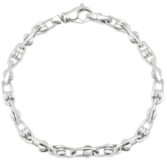 Pompeii3 Mens Link 14k Gold (27gram) or Platinum (44gram) 5mm Bracelet 8.75