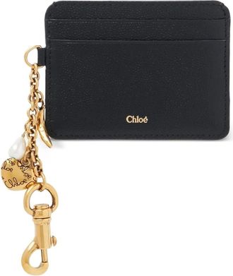 Chloé Portacarte con ciondolo - Nero