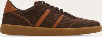 Ferragamo Men Low-top sneaker with logo Brown Size 10.5