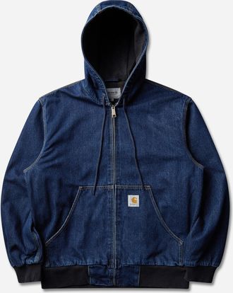 Carhartt Work in Progress Men s OG Active Jacket Blue (Stone Washed)