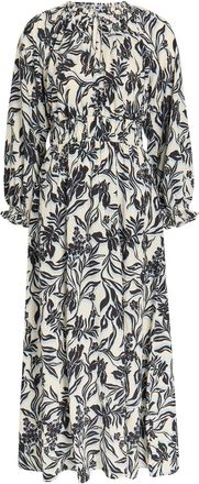 Rails Matia Floral-print Woven Midi Dress - Black - S (UK8-10 / S)