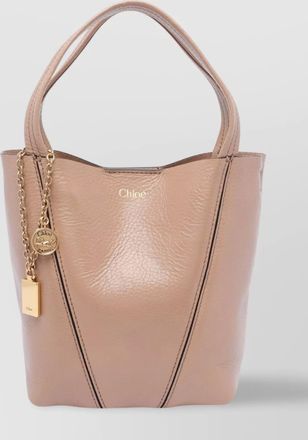 Chlo&eacute; chlo&eacute; spin small leather tote bag
