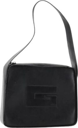 Gucci Pre-owned Leren Schoudertas - Dames - Vintage Schoudertas - Zwart - ONE Size - Leer - Vintage