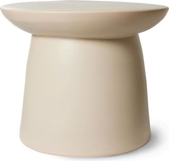 HKliving Beistelltisch aus Steingut, L, cream